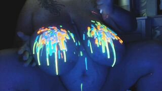 DaytonaHale - Huge Glow In The Dark Boobs