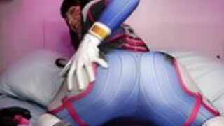VirtualGeisha - D.Va Gets Both Holes Creampied