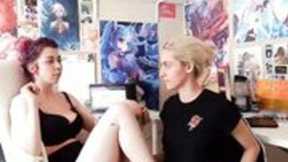Rubie and Saph - Watching Porn Together
